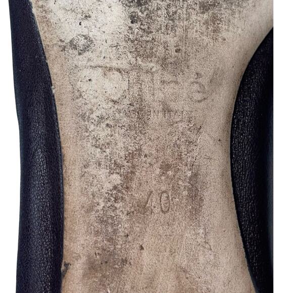 Chloé Lauren Scalloped Leather Ballerina Flats in Dark Brown  Size: EU 40 US 10 - Picture 9 of 9